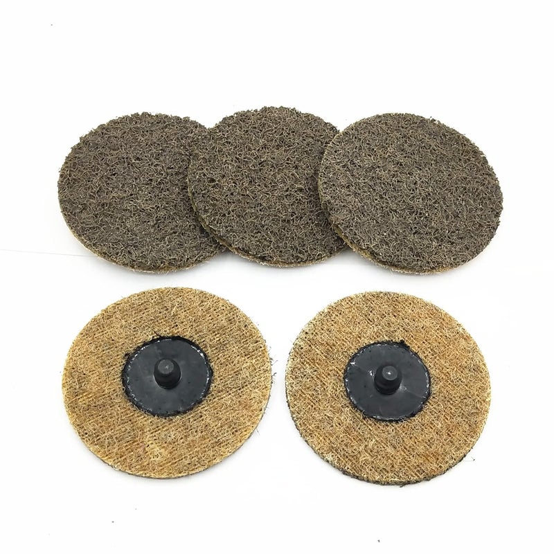 Banmo Abrasive 3 Inch Sanding Discs Quick Change Nylon Surface Conditioning Discs, Coarse Grit Quick Change Discs, Drill & Die Grinder Sanding Disc Rust Remover for Metal Paint Stripper & Removal, Polishing - Image 3